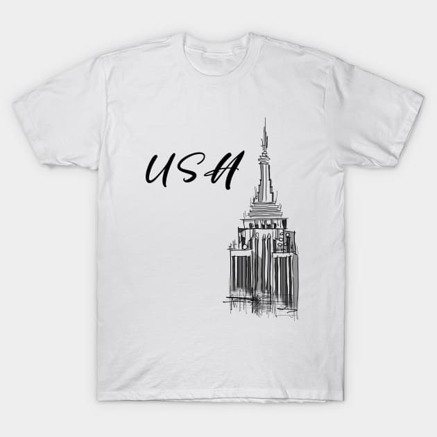 Skyscraper of New York T-Shirt by PreeTee 